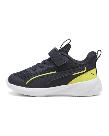 Pantofi sport Flyer 3 de plasa cu banda velcro, Albastru ultramarin/Verde lime