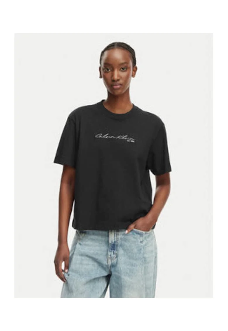 Tricou lejer cu logo