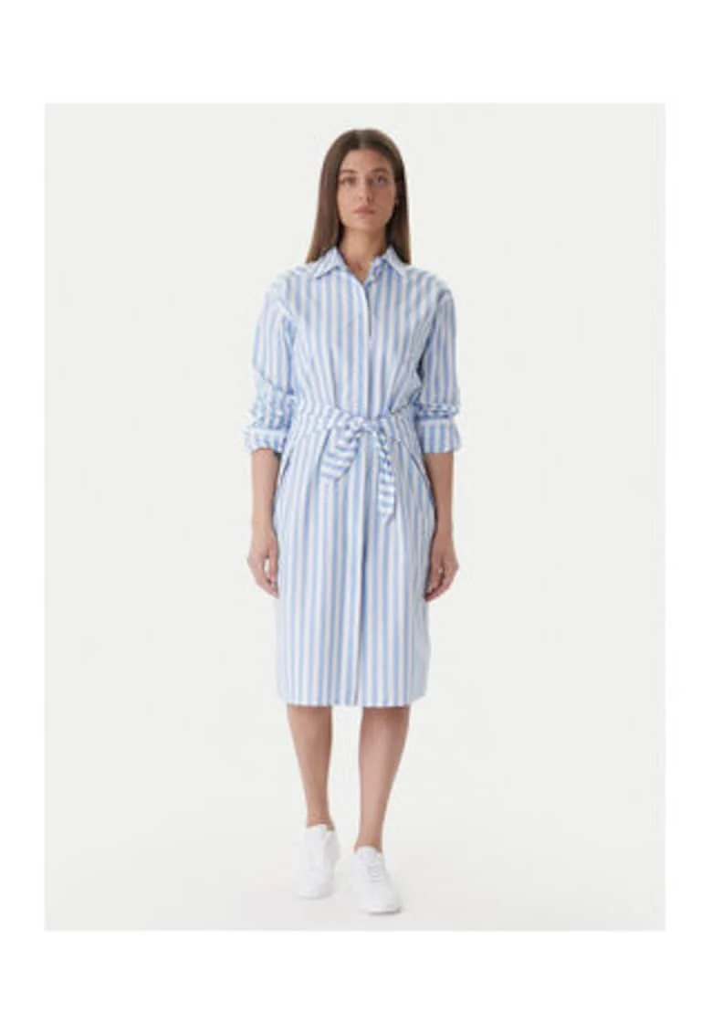 Rochie tip camasa cu dungi