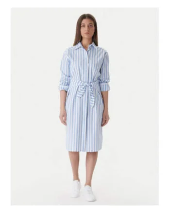 Rochie tip camasa cu dungi