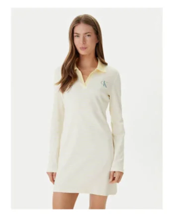 Rochie scurta cu maneca lunga si model in dungi