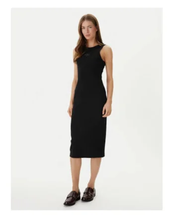 Rochie cambrata din amestec de bumbac,