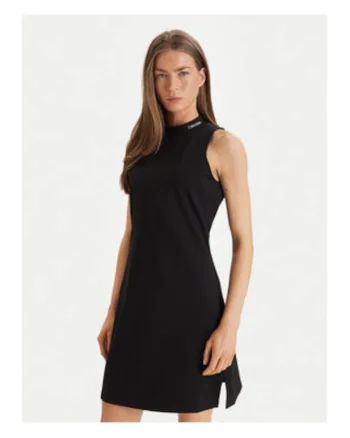 Rochie scurta fara maneci si slituri laterale