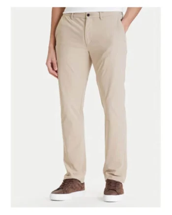 Pantaloni Chino uni elastici