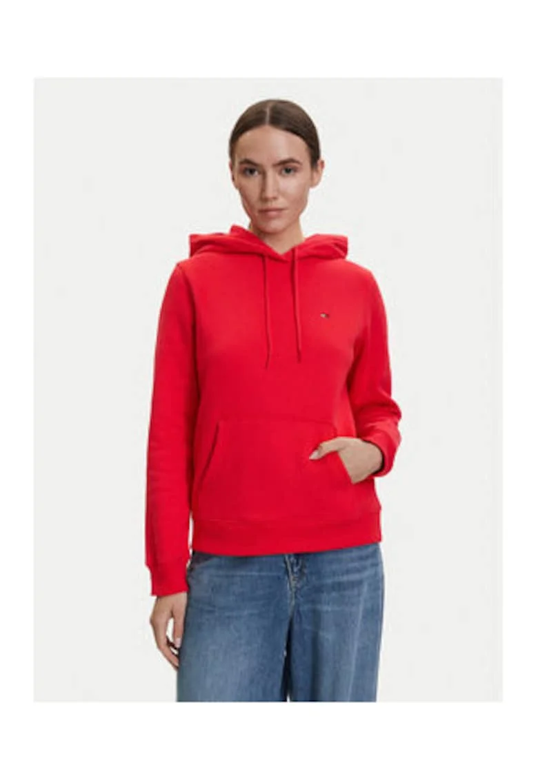 Hanorac regular fit cu logo discret
