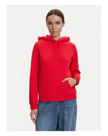Hanorac regular fit cu logo discret