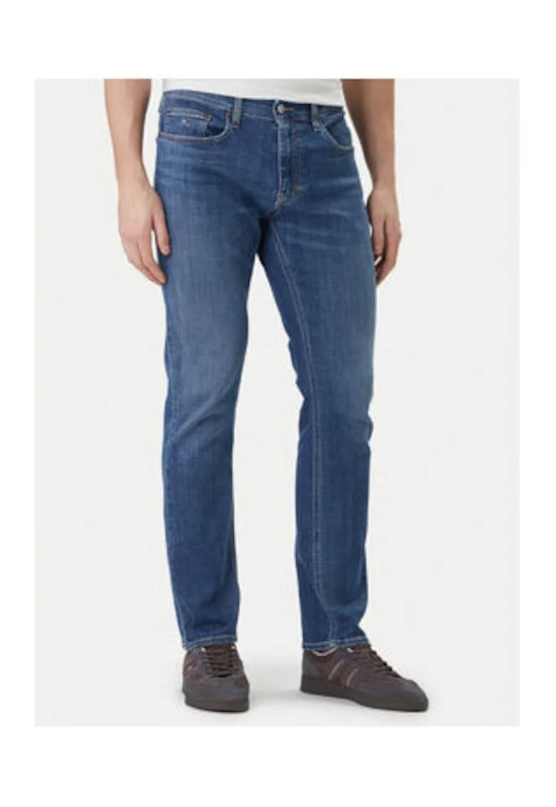 Blugi Skinny cu talie medie si buzunare