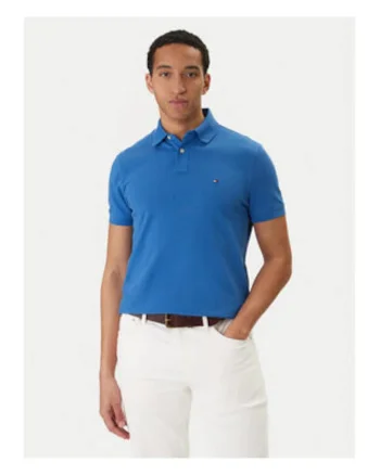 Tricou polo din amestec de bumbac organic,