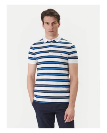 Tricou polo in dungi regular fit.