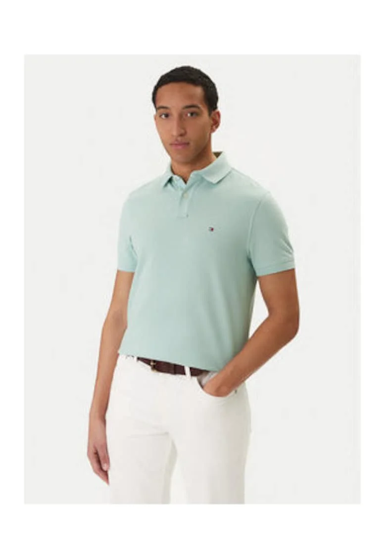 Tricou Polo din bumbac organic Cu logo brodat