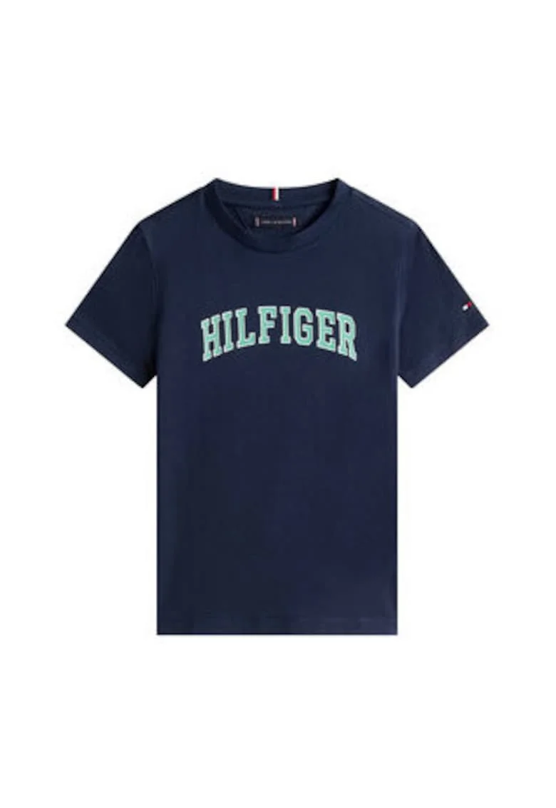 Tricou cu imprimeu text si design stratificat