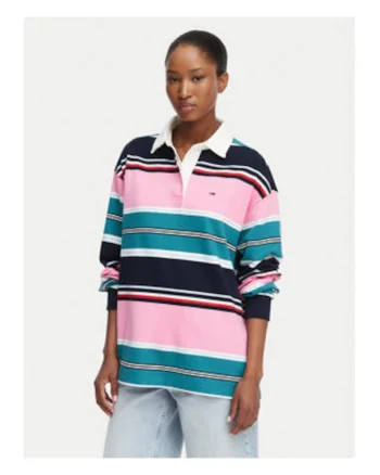 Bluza polo cu dungi