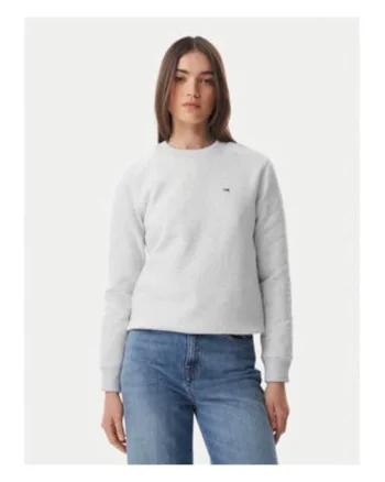Bluza cu decolteu la baza gatului si logo discret