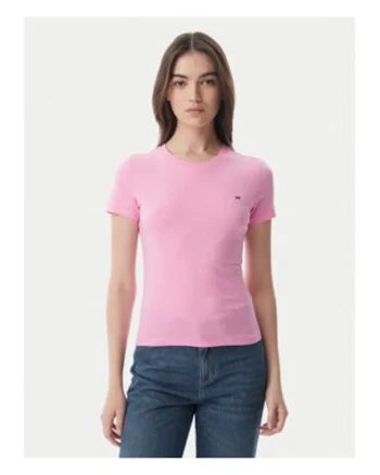 Tricou cu decolteu rotund si maneci scurte