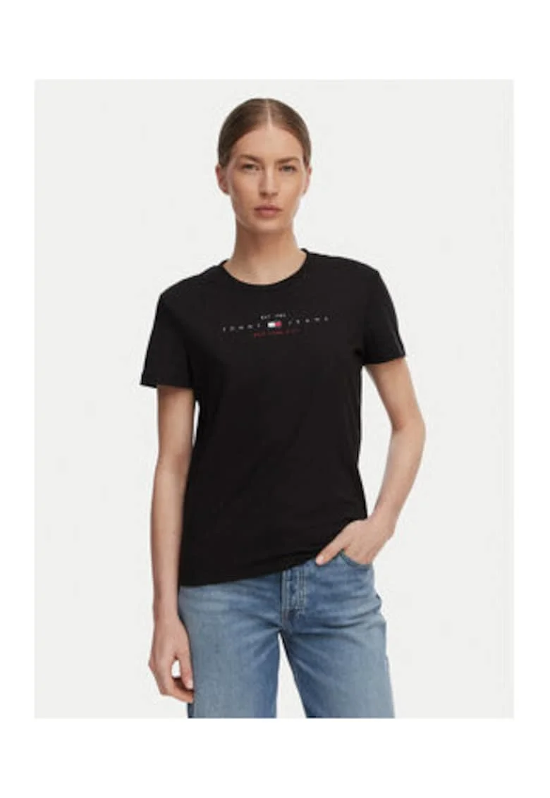 Tricou regular-fit cu imprimeu uni