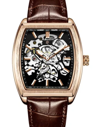 Ceas pentru barbati,  Royale Sienne cu finisaje aurii, 42mm, automatic