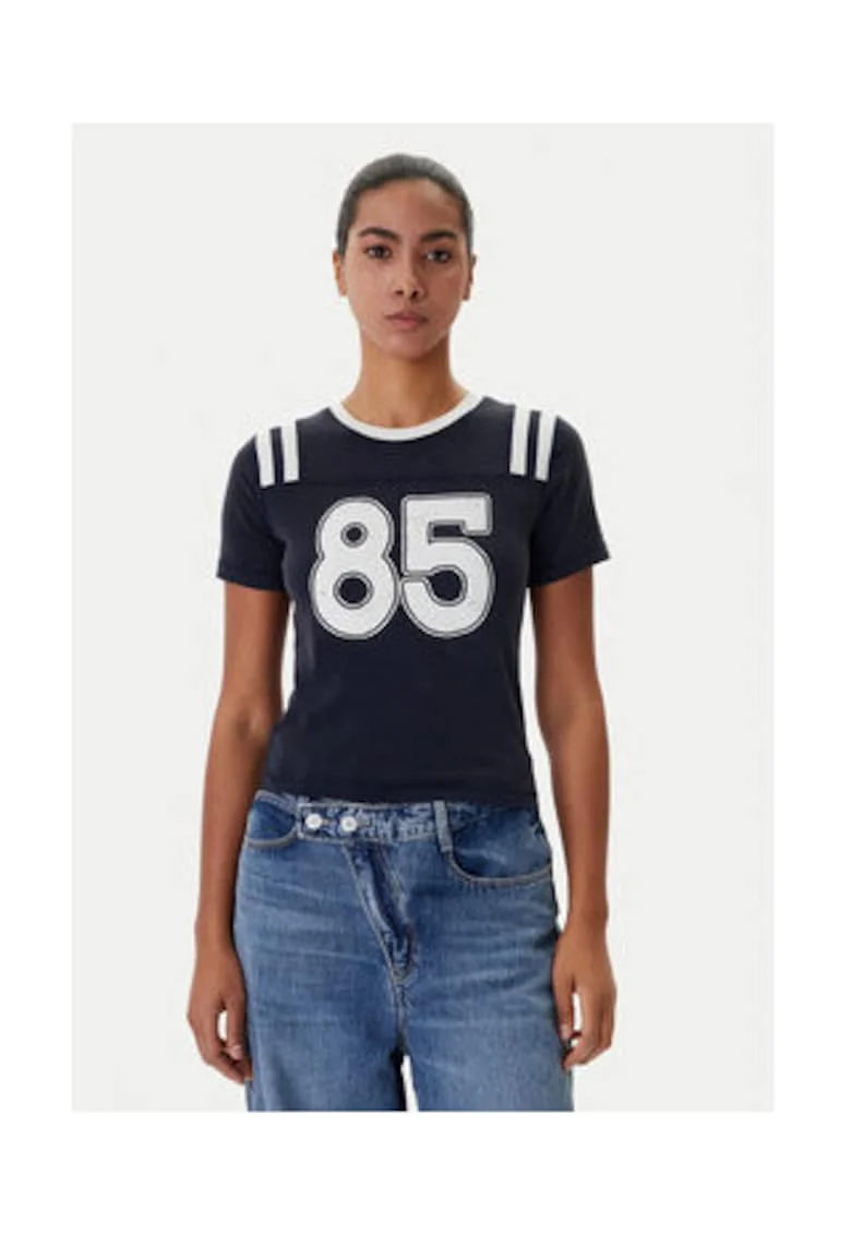 Tricou slim fit cu imprimeu,