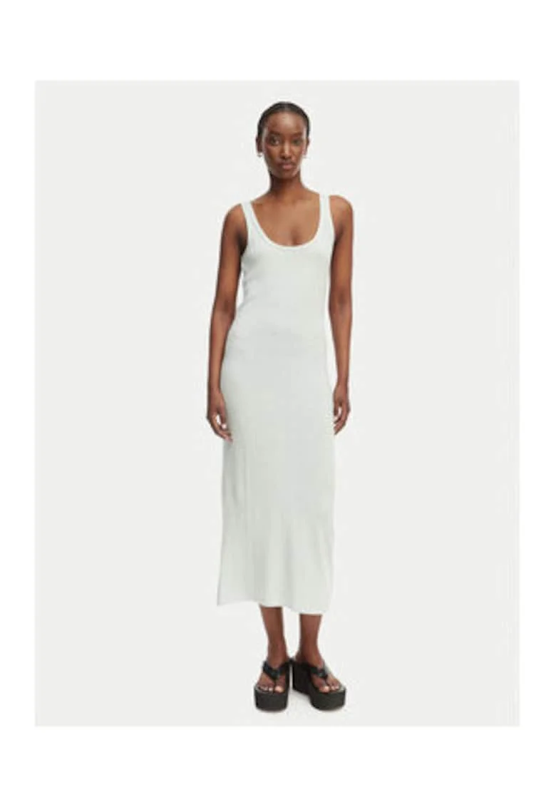 Rochie midi cu decolteu rotund