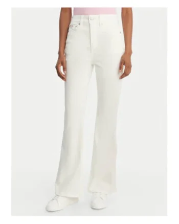 Blugi bootcut cu talie inalta