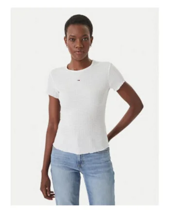 Tricou slim cu decolteu rotund