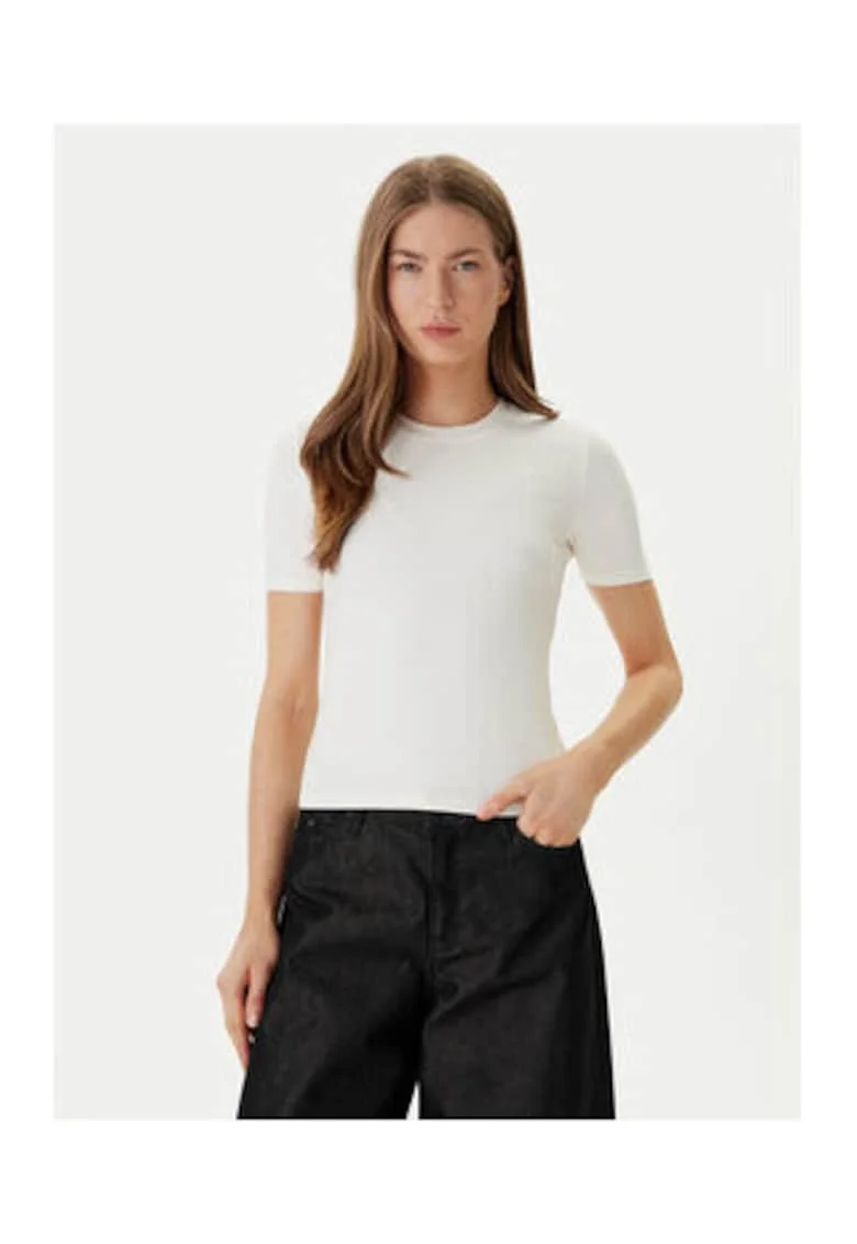 Tricou uni texturat