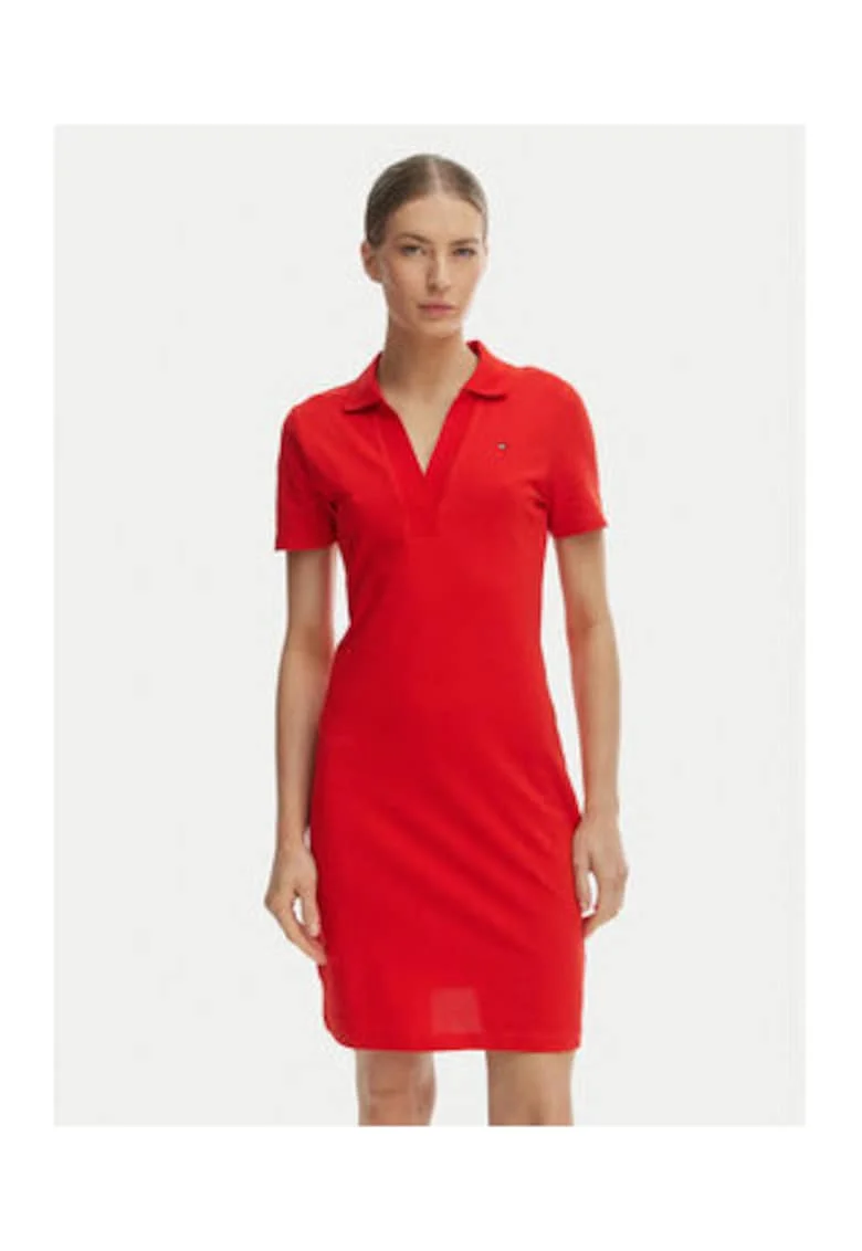 Rochie uni de bumbac,