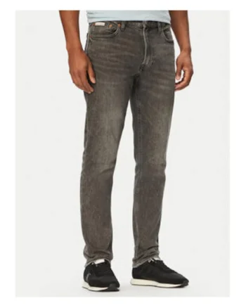Blugi skinny cu aspect decolorat