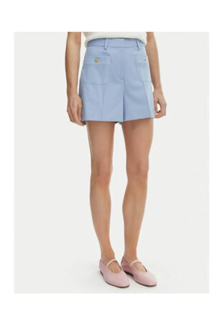 Pantloni scurti cu talie inalta regular fit