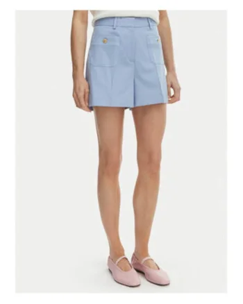 Pantloni scurti cu talie inalta regular fit