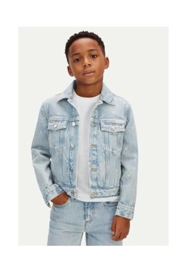 jacheta denim cu nasturi