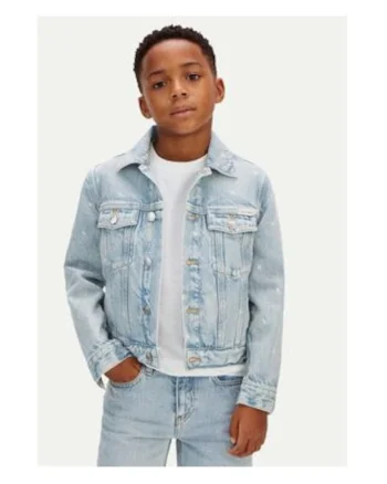 jacheta denim cu nasturi