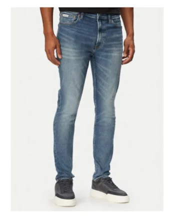 Blugi super skinny cu buzunare