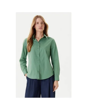 Camasa dama  5HAXDQ0AX, Bumbac, Verde, Verde