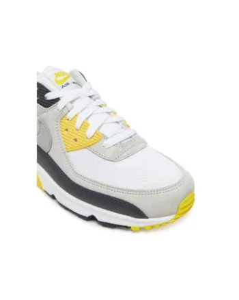 Pantofi sport barbati, DM0029,  Piele naturala, 42 EU, Alb/Gri/Galben, Alb/Gri/Galben