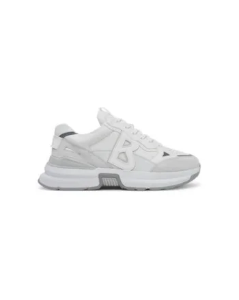 Pantofi sport barbati, 12522505,  Piele naturala, Alb