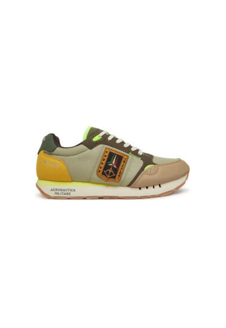 Pantofi sport barbati, 251SC292CT3547,  Textil, Verde, Verde