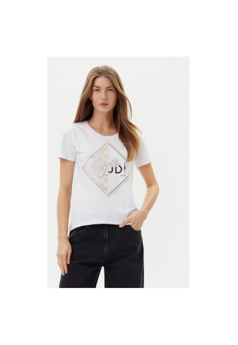 Tricou dama  511BD64039, Bumbac, Alb, Alb