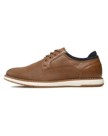 Pantofi sport barbati, 13386635,  Piele ecologica, Maro