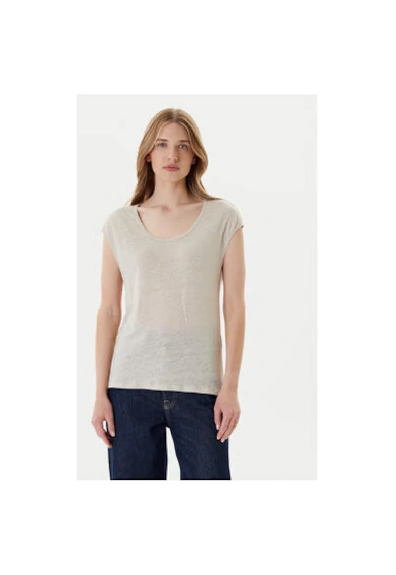 Tricou dama  37UJE16B1, In, Bej, Bej