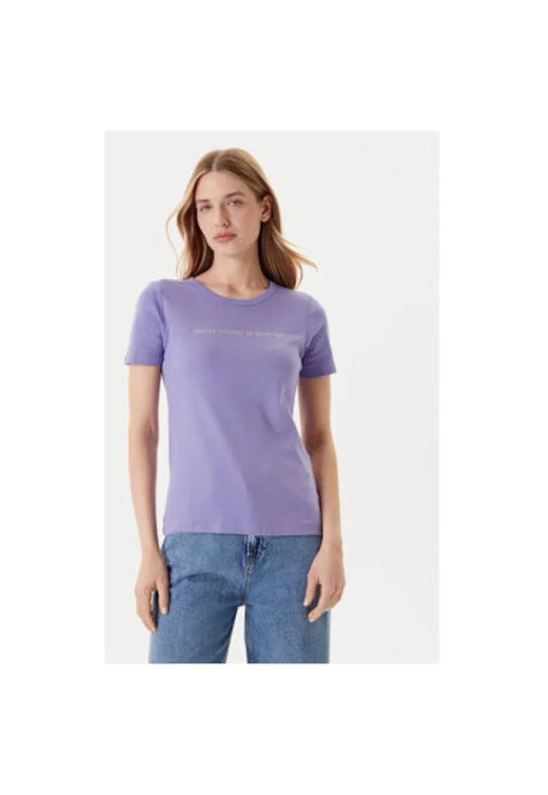 Tricou dama  3GA2E16A2, Bumbac, Mov, Mov
