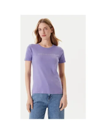 Tricou dama  3GA2E16A2, Bumbac, Mov, Mov