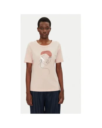 Tricou dama  20615408, Bumbac, Roz, Roz