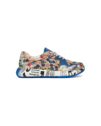 Pantofi sport dama, BURTON 127,  Piele naturala, Multicolor