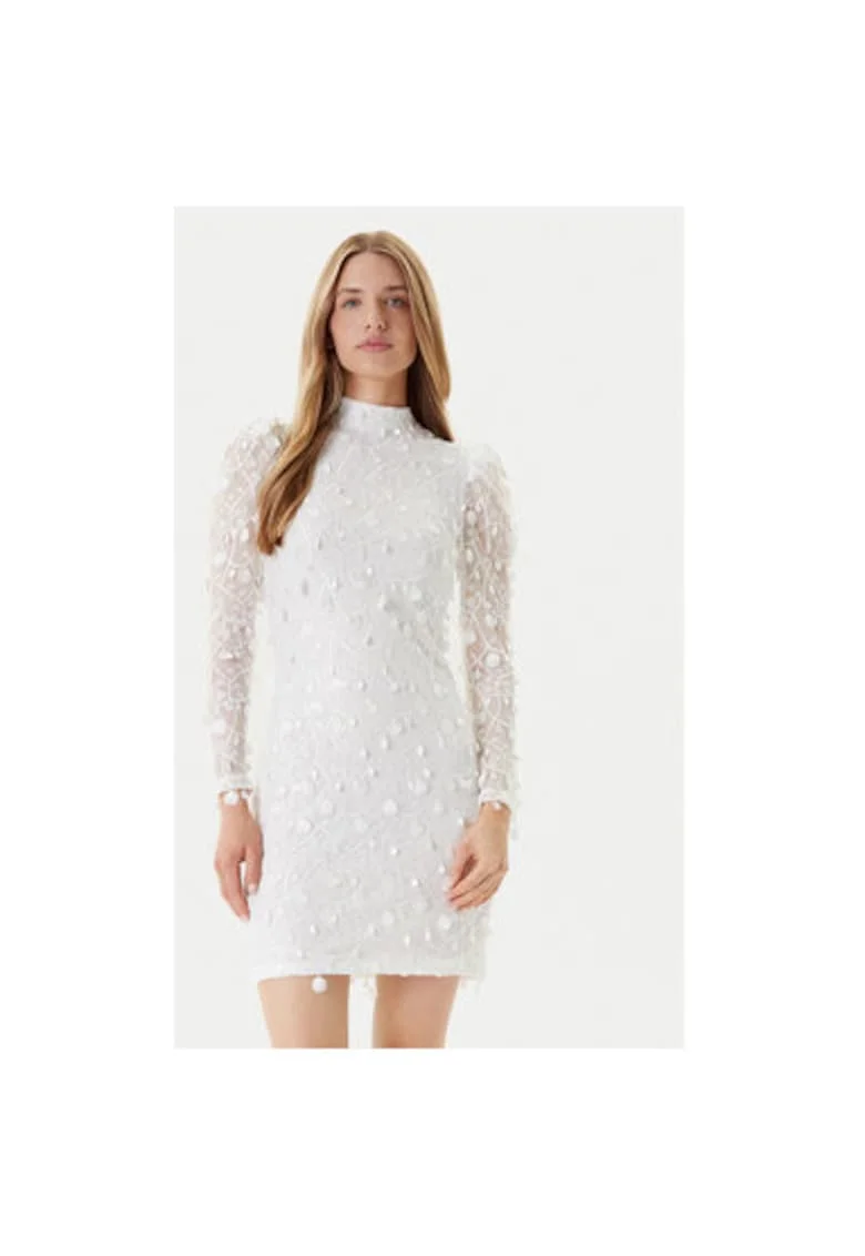 Rochie dama  26030914, Poliester, Alb, Alb
