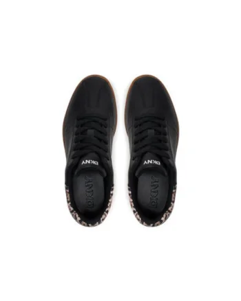Pantofi sport dama, K1567385,  Piele naturala, Negru, Negru