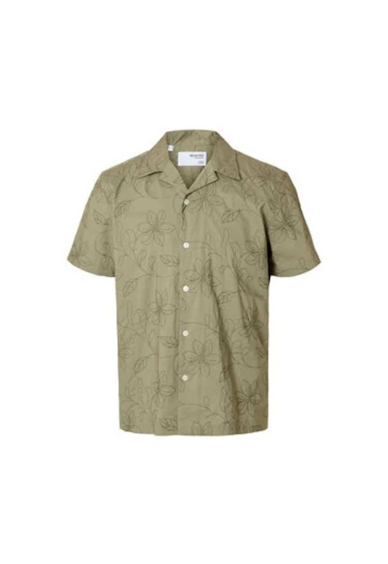 Camasa barbati  16097686, Bumbac organic, Verde, Verde