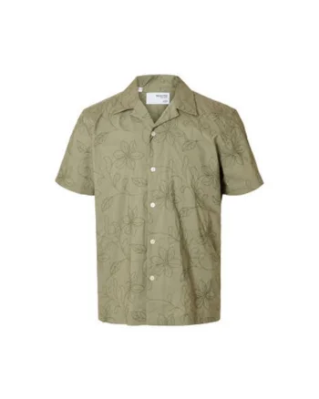 Camasa barbati  16097686, Bumbac organic, Verde, Verde