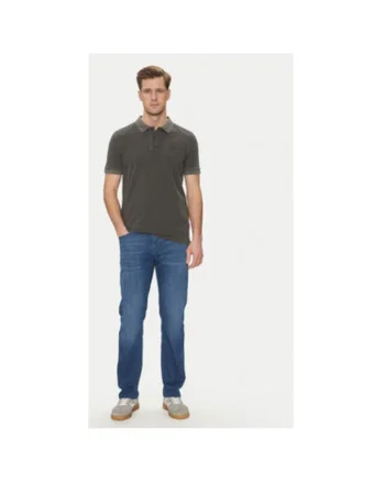 Tricou Polo barbati  10019371 30045619, Bumbac organic, Negru, Negru