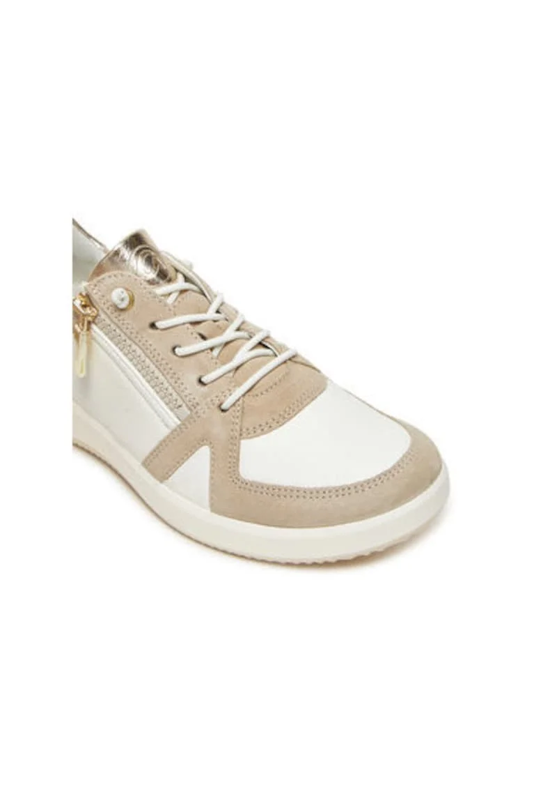 Pantofi sport dama, 12-23914-05,  Piele naturala, Bej