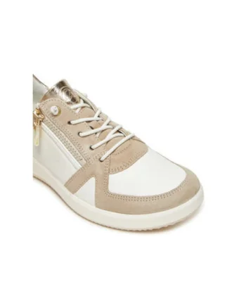 Pantofi sport dama, 12-23914-05,  Piele naturala, Bej